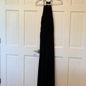 Lulu’s Black Maxi Halter Dress